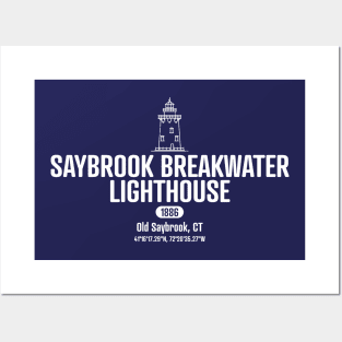 Saybrook Breakwater Lighthouse Posters and Art